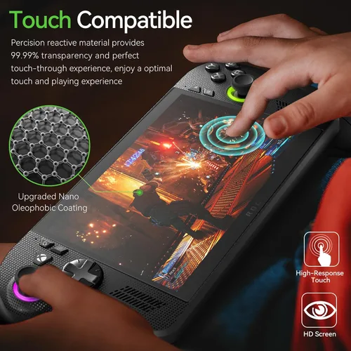 Miniatura 6 de ivoler Paquete de 3 protectores de pantalla grabados antirreflejos para ASUS ROG Xbox Ally/ROG Xbox Ally X Handheld 2025, vidrio templado