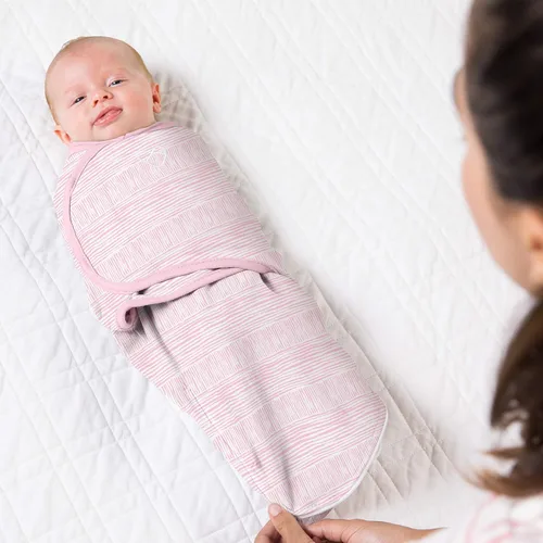 Miniatura 5 de SwaddleMe Natural Position - Manta envolvente 2 en 1 con cremallera fácil de cambiar, tamaño pequeño/mediano, 0-3 meses, paquete de 1