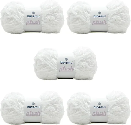 Miniatura 59 de Hilo de Pelo Sintético Super Suave y Grueso, Súper Suave y Esponjoso para Tejer, Crochet y Manualidades, 100 Gramos (3.53 Onzas) 109 Yardas