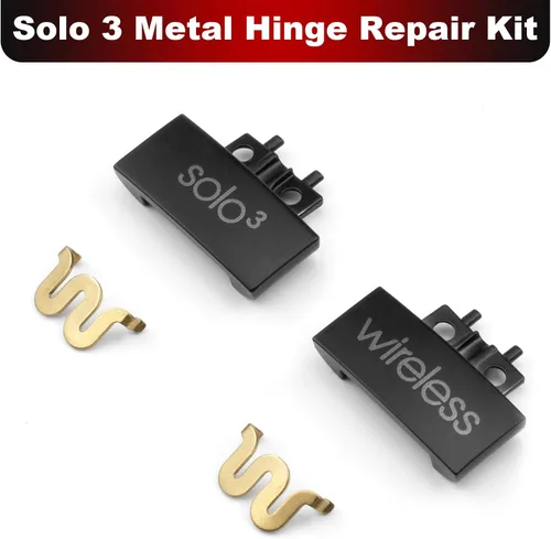 Miniatura 5 de Kit de piezas de reparación de conector de diadema de bisagra de metal compatible con auriculares inalámbricos Solo3 Solo 3.0 Solo 2.0 (blanco)