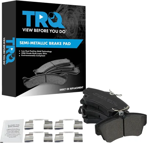 Miniatura 119 de TRQ Pastillas de freno delanteras semi metálicas compatibles con Ford Expedition 2018-2021 F-150 2018-2020 Lincoln Navigator 2018-2022