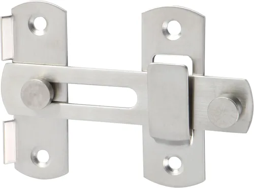 Miniatura 14 de Alise Cerradura de pestillo abatible de 4 pulgadas, Cerradura de seguridad para puerta para cerca de granja de madera, puertas francesas correderas