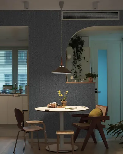 Miniatura 7 de Heroad Papel tapiz de color gris para despegar y pegar, papel de contacto moderno, color gris oscuro y negro, apto para inquilinos, vinilo