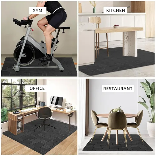 Miniatura 2 de Tapete para silla de oficina para suelo duro, 48 x 36 pulgadas, tapete para silla de computadora, protector de suelo de escritorio multiusos