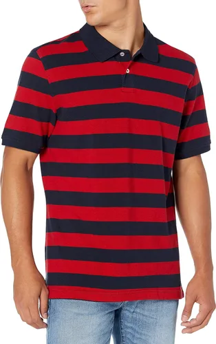 Miniatura 2 de Tienda Essentials - Camiseta polo de algodón de piqué de ajuste regular para hombre disponible en tallas para hombres grandes y altos