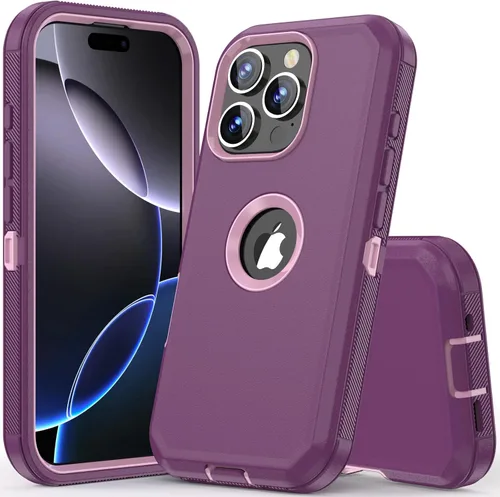Miniatura 13 de COOYA Funda para iPhone Air de Protección Completa del Cuerpo contra Caídas, Funda Resistente a Prueba de Golpes de 3 Capas, Híbrida de Servicio