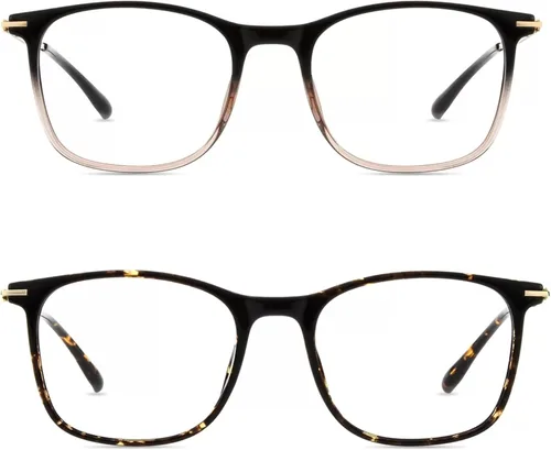 Miniatura 10 de Firmoo - Gafas de bloqueo de luz azul, antifatiga ocular para computadora, con marcos cuadrados, ligeras, resistentes a arañazos