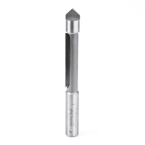 Miniatura 2 de Amana Tool - 45508 Panel con punta de carburo Molienda cóncava piloto 3/8 de diámetro x 1" x 3/8 vástago S