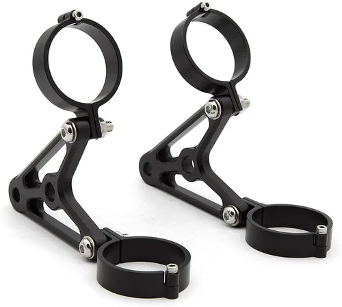Universal motocicleta CNC 41mm/1.6in faro luz de giro abrazaderas soporte soporte soporte tenedor para cruceros/corredores de café/luchadores