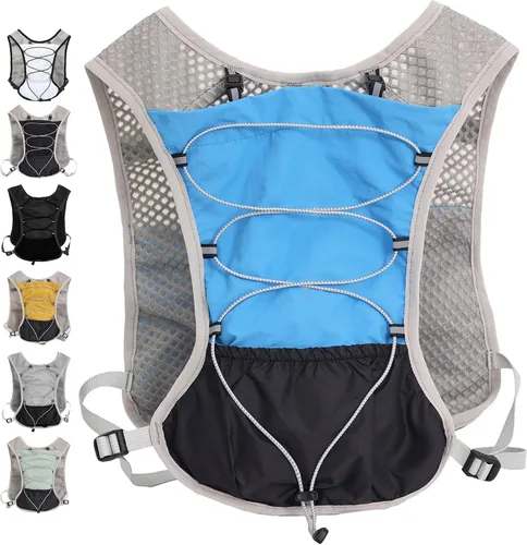 Miniatura 10 de Hydration Running Vest for Women Men, Water Vest Backpack 2L, Lightweight Hydration Pack Water Backpack for Hiking, Trail Marathon Race