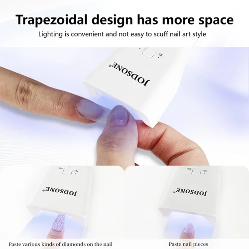 Miniatura 7 de JODSONE Mini lámpara de uñas LED UV recargable – Secador de uñas portátil de mano para esmalte de gel, secador de uñas USB para secado rápido, salón