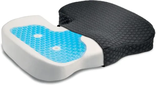 Miniatura 5 de Kensington Cojín de asiento de gel refrescante, ergonómico de espuma viscoelástica de gel de enfriamiento para sillas de oficina, automóvil, hogar
