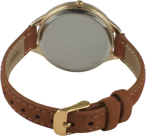 Miniatura 5 de Peugeot Reloj analógico de cuarzo 3053 chapado en oro de 14 quilates para mujer