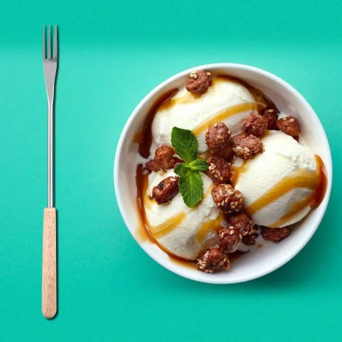 Miniatura 5 de Mumusuki Paquete de 6 tenedores para fondue de acero inoxidable con mango de madera, 10.4 in