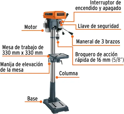 Miniatura 2 de Piso de perforación 5/8 x 15