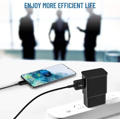 Miniatura 5 de Cargador USB C, Cargador Rápido Samsung con Cable USB Tipo C de 2m para Samsung Galaxy S8/S9/S10/S10 Plus/S10E/S20/S20 Plus/S21/S21 Ultra/S22/S22