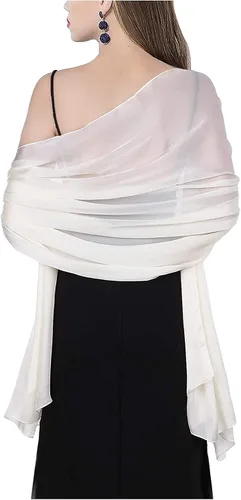 Miniatura 2 de Bufandas sedosas de pashmina de color liso