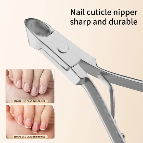 Miniatura 4 de ZIZZON Kit de manicura y pedicura, cortaúñas, juego de 12 piezas, kit de aseo profesional, herramientas de uñas con lujoso estuche de viaje