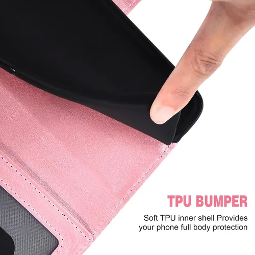 Miniatura 6 de Asuwish Funda de teléfono para Xiaomi Redmi Note 10 5G con protector de pantalla de vidrio templado y cubierta de billetera de encaje Soporte