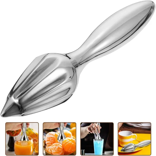 Miniatura 7 de Exprimidor manual de cítricos de naranja limón con mango de agarre cómodo para una fácil extracción de jugo, herramienta exprimidora de cocina