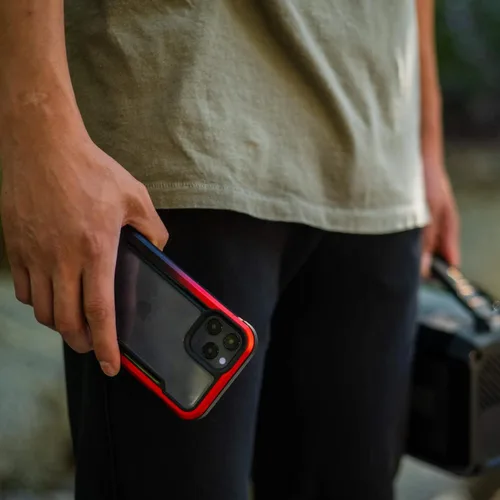 Miniatura 8 de Raptic Shield - Funda compatible con iPhone 12 Pro Max, protección contra golpes, marco de aluminio duradero, probada para caídas de 10 pies de Rojo