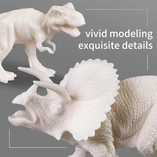 Miniatura 6 de Kit de pintura de dinosaurios 3D con 12 dinosaurios para niños de 3 a 15 años, kits de arte y manualidades, juguetes de dibujo con dinosaurios, set