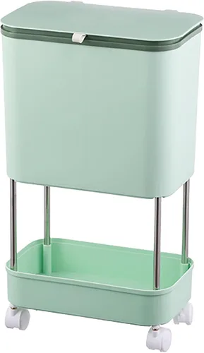 Miniatura 10 de Papelera extraíble de compost para cocina, compostador, papelera extraíble para cocina del hogar, papelera multifuncional en capas, papelera Naranja