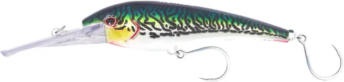 Miniatura 50 de Nomad Design DTX Minnow con sistema patentado Autotune - Acción de natación de pez cebo envejecido, BKK Diablo Caballa Rosa Caliente