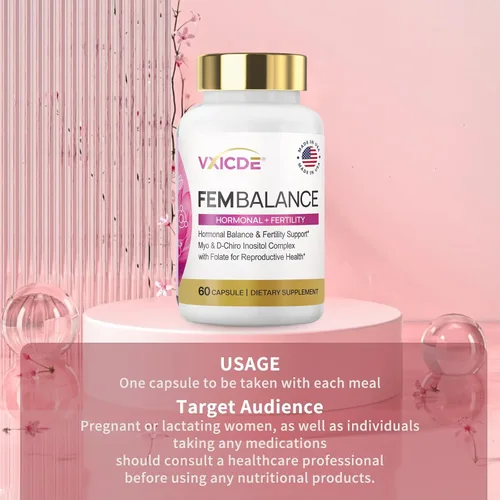 Miniatura 6 de FemBalance Myo-Inositol Cápsulas de Cromo para la Menstruación Irregular