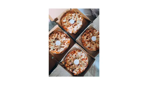 Miniatura 2 de bark and lindy Soporte para guardar pizza - Trípode de plástico blanco para soporte de caja de pizza (25)