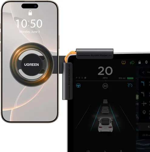 UGREEN Soporte para teléfono para Tesla Model 3 y Y Accesorios Montura de coche Magsafe Montura magnética para teléfono Soporte para teléfono más