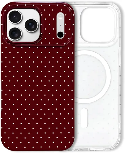 Miniatura 80 de Hython Funda para iPhone Air, diseño estético de lunares lindos, funda simple de 6.5 pulgadas, delgada, antiarañazos, parachoques de TPU suave, a