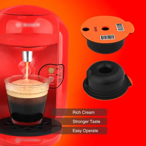 Miniatura 6 de Vasos de plástico reutilizables recargables para Bosch Tassimo, hogar, oficina, café (6.1 fl oz)