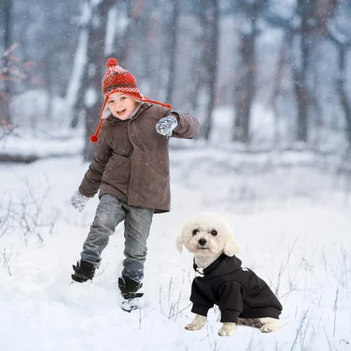 Miniatura 6 de SCENEREAL Sudadera de seguridad con capucha para perros grandes, medianos y pequeños, para niños y niñas, disfraz de perro suave con agujero para #1