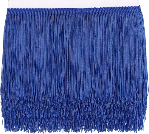 Miniatura 20 de AWAYTR Ribete de Flecos para Costura de 10 Yardas - 6 pulgadas de Ancho con Borlas para Manualidades DIY, Ropa y Decoración de Vestidos