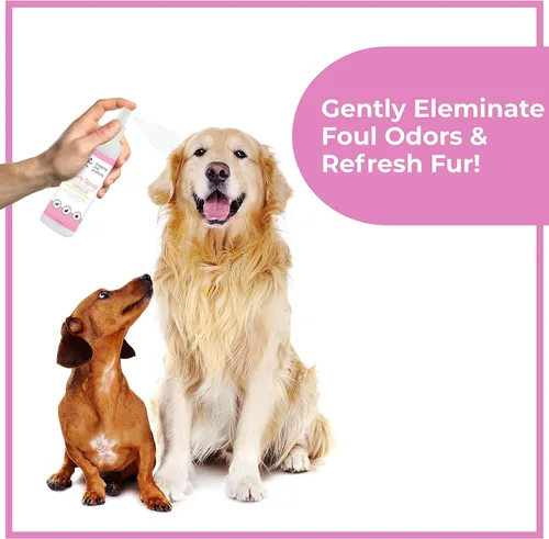 Miniatura 5 de Spray desodorizante para perros – Colonia de perro de larga duración y eliminador de olores de mascotas – Perfume perfumado de flor de cerezo