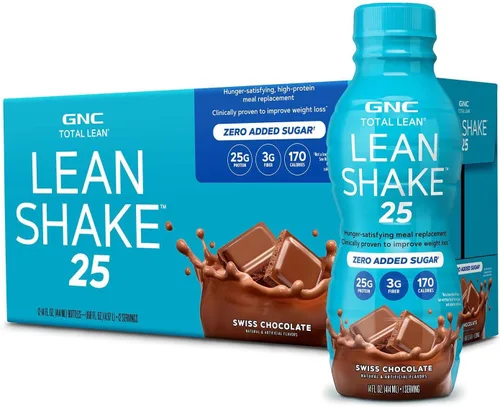 Miniatura 8 de GNC Total Lean - Batido magro de chocolate y menta, 14 onzas, 12 botellas