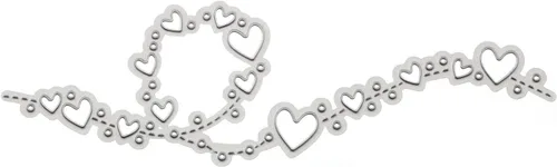 Miniatura 2 de 1 troquel de corte de encaje de corazón, troqueles de encaje de corazón, plantillas de corte de metal Letmefun DIY álbum de recortes, tarjetas