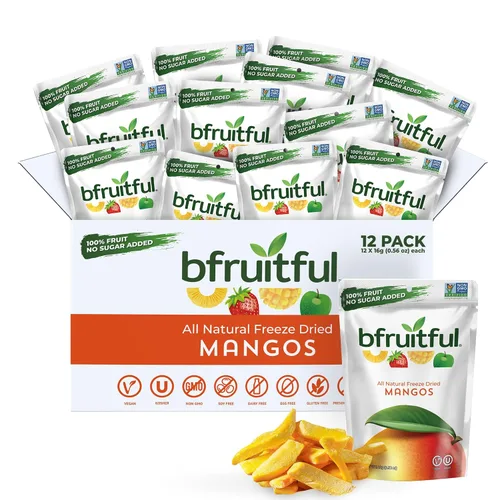Miniatura 10 de bfruitful Manzana liofilizada + canela, sin azúcar añadido, paquete de bocadillos de frutas liofilizadas o para niños y adultos, bocadillos
