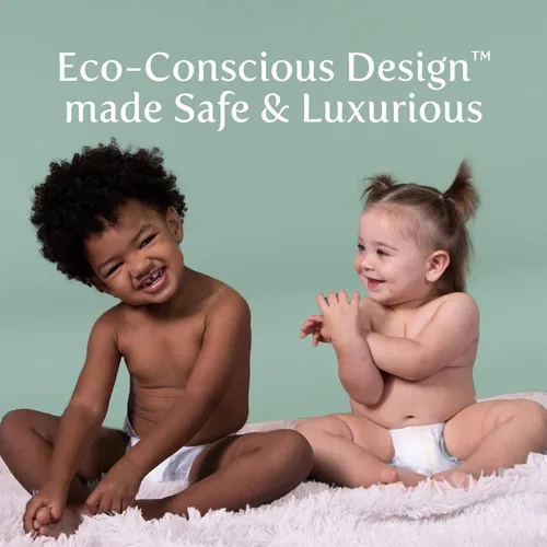 Miniatura 6 de Earth & Eden Pañales para bebé sensibles, talla 7 (80 unidades), pañales ecológicos e hipoalergénicos, sin productos químicos agresivos, cómodos