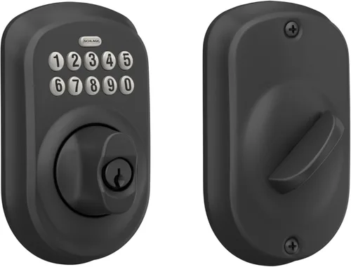 Miniatura 10 de Schlage - Cerrojo de seguridad Camelot BE365 CAM 505 con teclado, cerradura de entrada electrónica sin llave, latón brillante Bright Brass