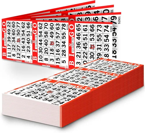 Miniatura 2 de Hojas de papel de bingo – 3 caras, 12 x 4 pulgadas – Paquete de 500 tarjetas de bingo desechables – Papel reciclable Dauber para personas mayores