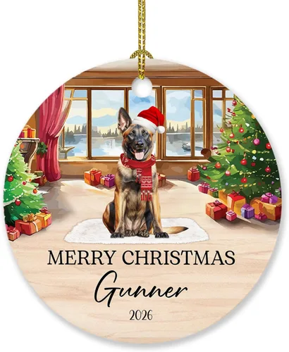 Miniatura 17 de Adorno personalizado de caniche negro, regalo para perro, mamá, perro, papá, adorno de Navidad único de perro caniche negro 2025, adorno de caniche