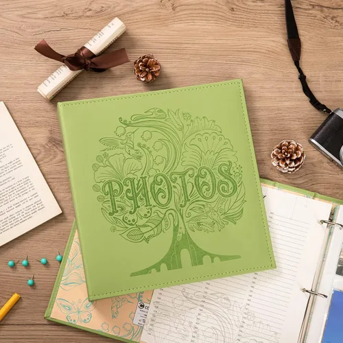 Miniatura 6 de COFICE Álbum de fotos de 4 x 6 pulgadas, carpeta de 3 anillas, libro de fotos grande con hojas de índice y divisorias, libro de fotos grande