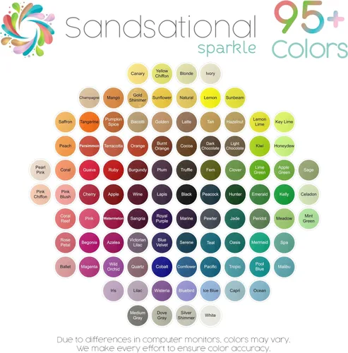 Miniatura 7 de Sandsational Sparkle Arena Champagne Unity - 1.5 libras (22 onzas), arena de color beige para bodas, relleno de jarrón, decoración del hogar, Champán