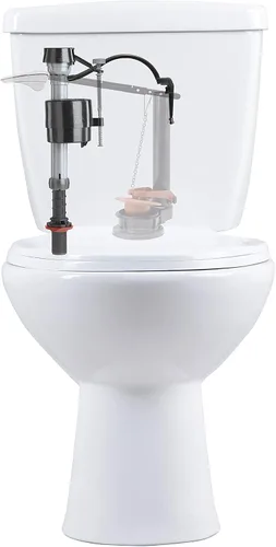 Miniatura 2 de Fluidmaster K-400A-5004 Válvula universal de llenado de inodoro y kit de reparación de aleta de inodoro de 2 pulgadas