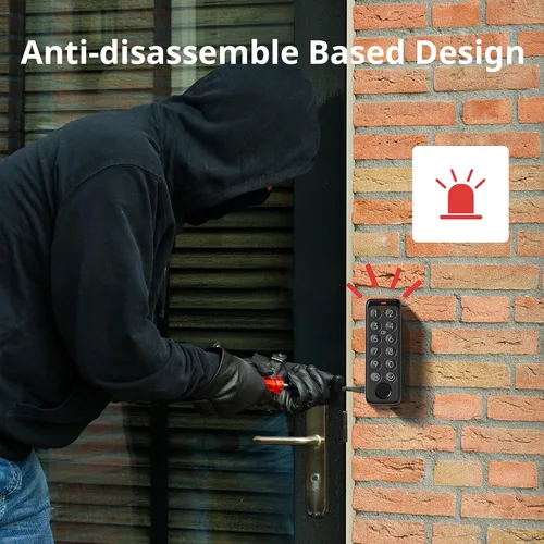 Miniatura 9 de SwitchBot Smart Keypad Touch para SwitchBot Lock, Entrada sin llaves con huella dactilar para el hogar, IP65 a prueba de agua, admite contraseñas