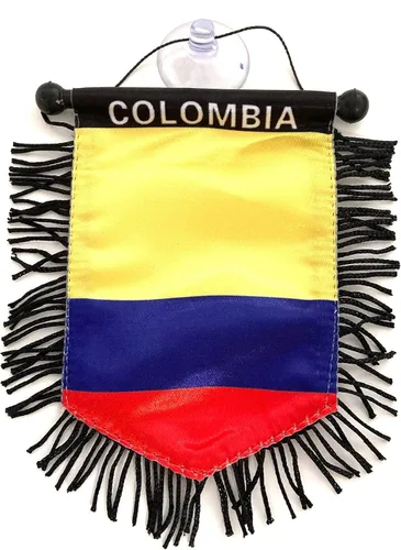 Bandera de Colombia para accesorios de coche banner espejo retrovisor ventana coche hogar Colombiano accesorios coches banderas decoración