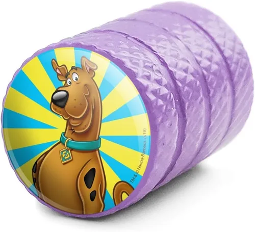 Miniatura 2 de GRAPHICS & MORE Scooby-Doo - Tapones de válvula de aluminio para llantas de neumático Púrpura