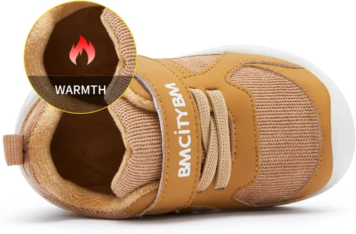 Miniatura 3 de BMCiTYBM Zapatos de bebé para niño y niña, zapatos de invierno cálidos antideslizantes para primeros pasos de 6 a 24 meses